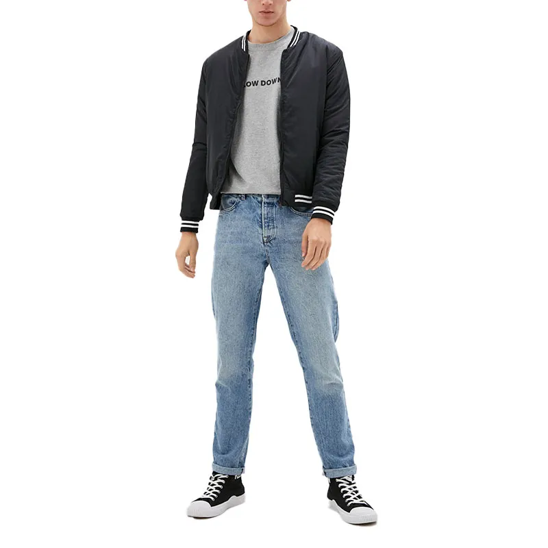 brave soul mens jacket plain regular fit warm classic top1