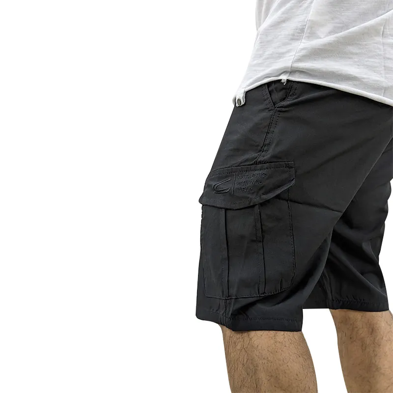 camel active mens shorts polyester stretch cargo beach pants black1