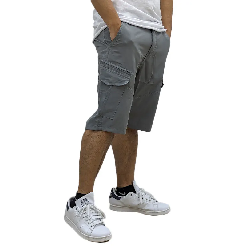 camel active mens shorts polyester stretch cargo beach pants grey1
