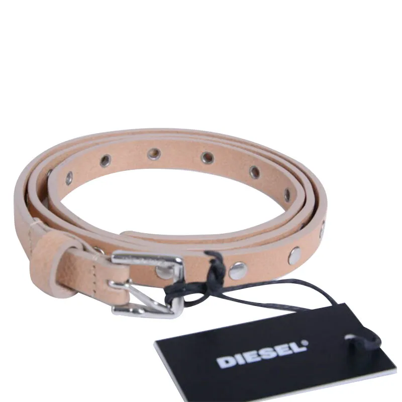 diesel womens belts brown genuine leather1