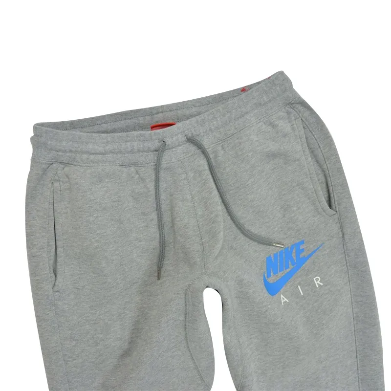 nike mens joggers cuffed fleece bottoms grey1