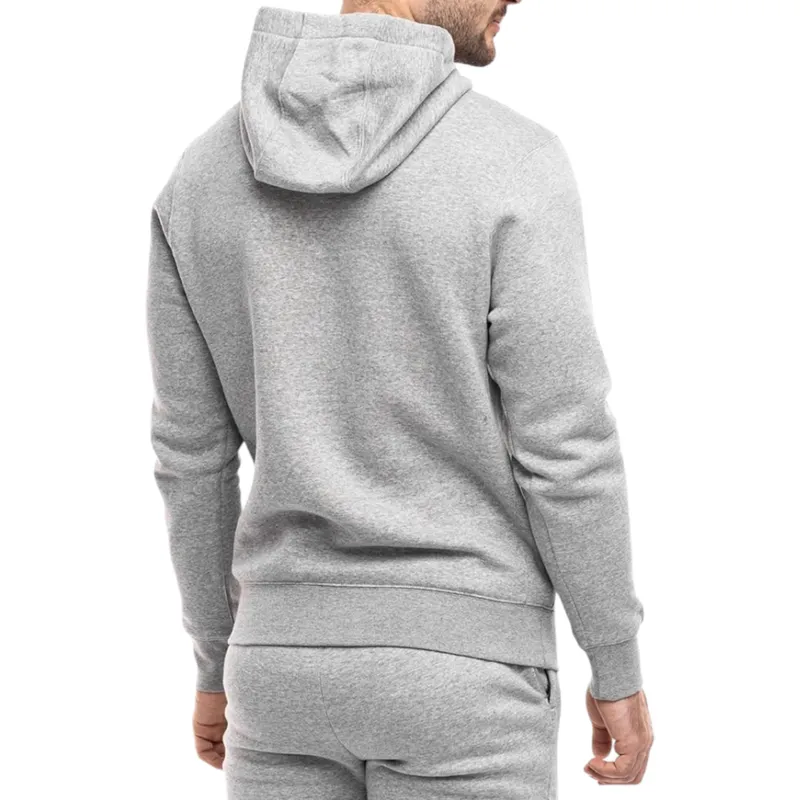 nike cw6887 mens fleece hoodie long sleeve grey1