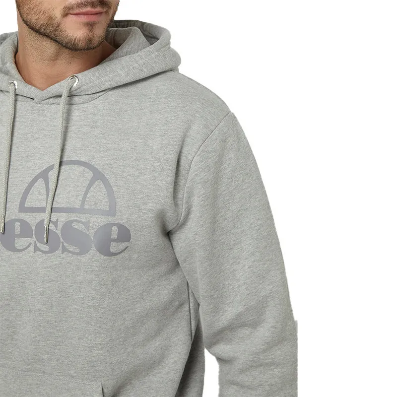 ellesse mens pullover hoodie long sleeve fleece top grey1
