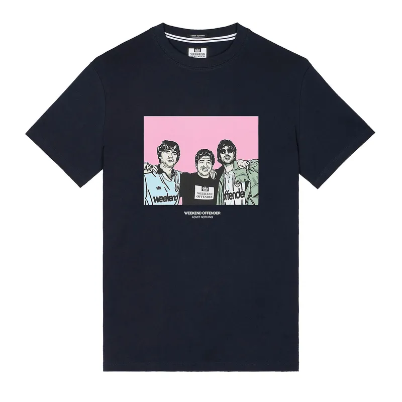 weekend offender mens t shirts diego graphic crew neck tee navy2