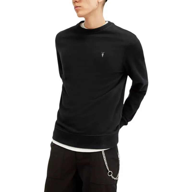 all saints reven mens sweatshirts pullover jumper black2