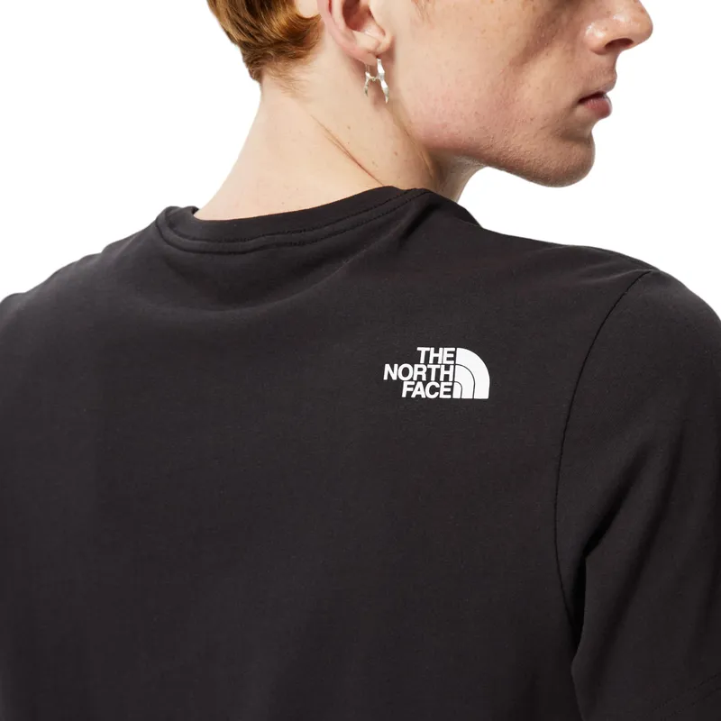 the north face mens t shirts woodcut dome soft cotton tee black2