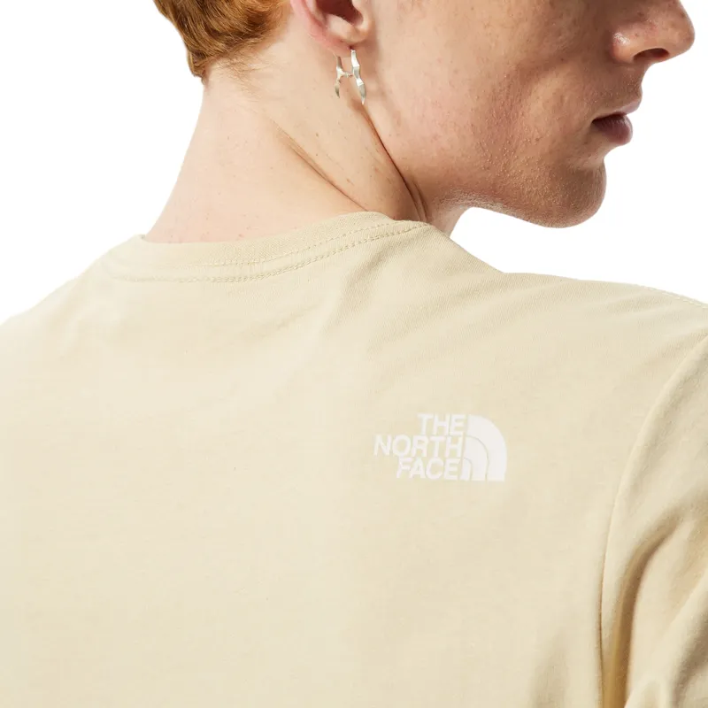 the north face mens t shirts woodcut dome soft cotton tee beige2