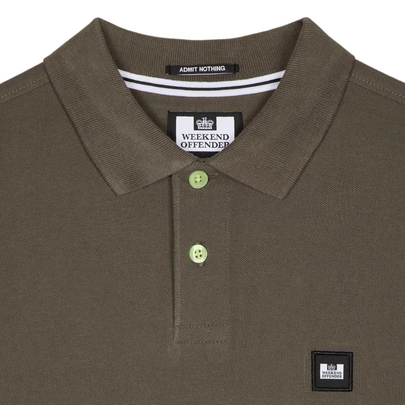 weekend offender mens polo shirts caneiros short sleeve castle green2