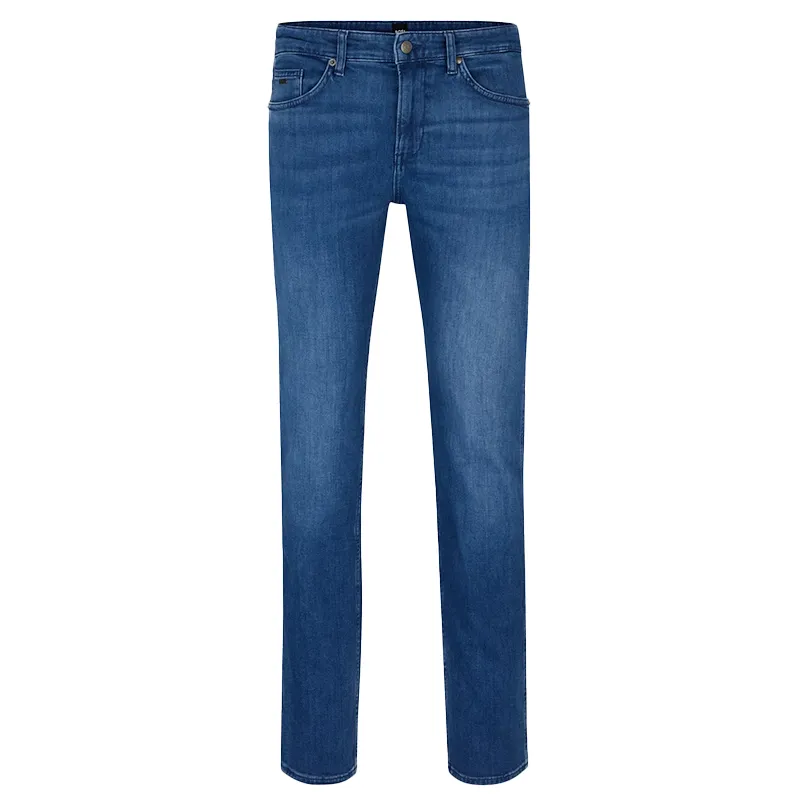 boss mens denim jeans slim fit italian cashmere touch blue2