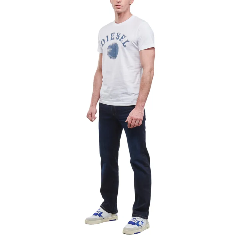 diesel t-diegor mens t shirts chalk logo cotton white tee2