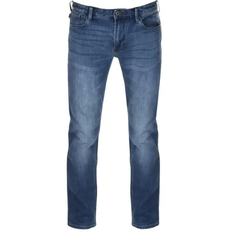 emporio armani j06 3z1j06 1dlrz 0942 mens denim jeans stretch slim fit blue2