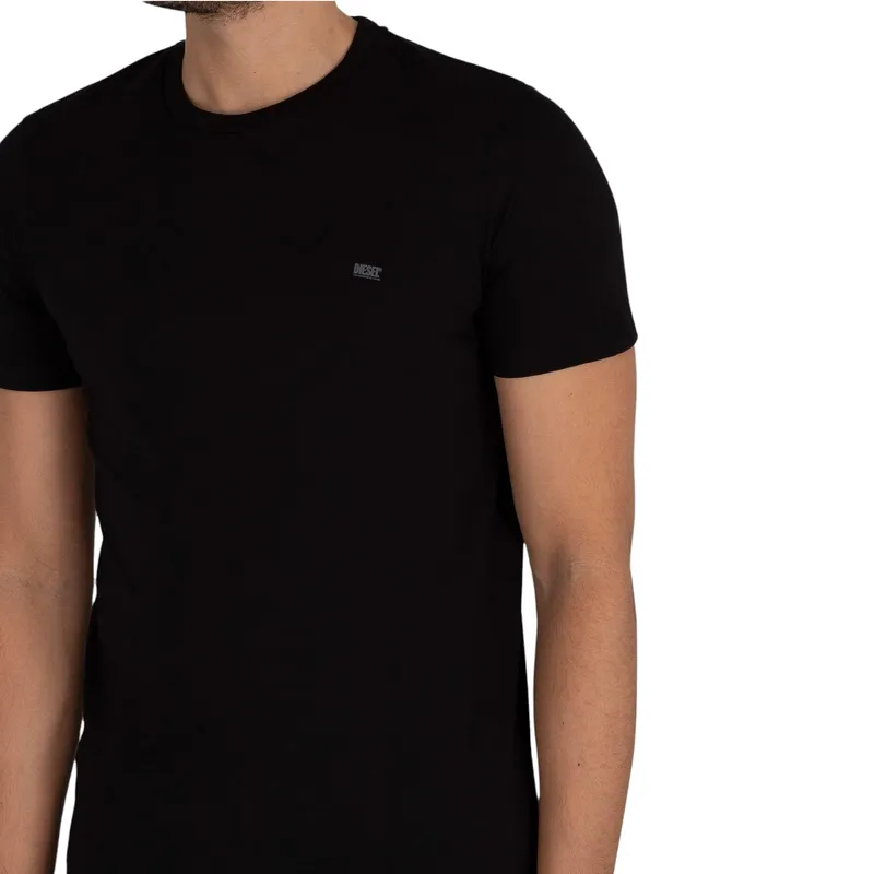 diesel umtee mens t shirts 2 pack basic undershirt black2