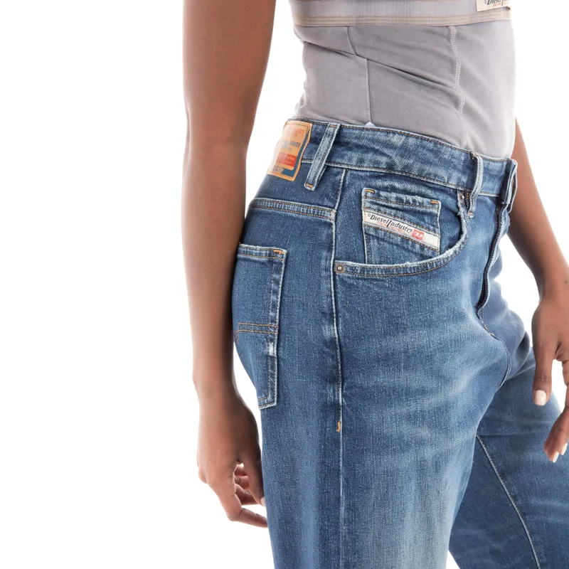 diesel 1999 007l1 womens denim jeans loose fit blue pants2