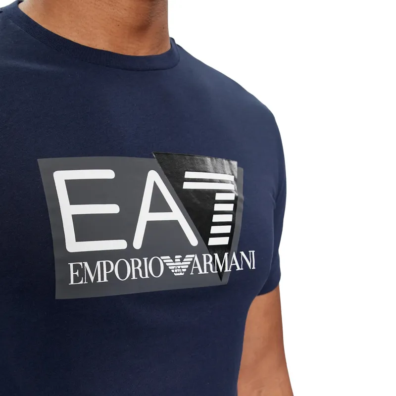 armani ea7 3dpt81 mens t shirt casual cotton top navy2