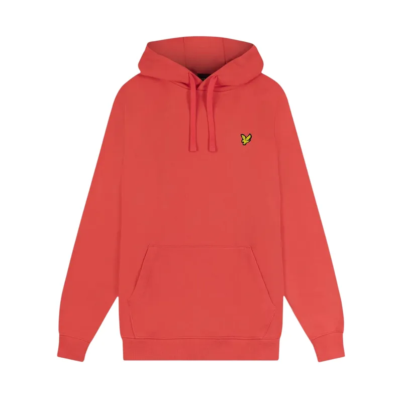 lyle & scott men pullover hoodies regular fit hot pink2
