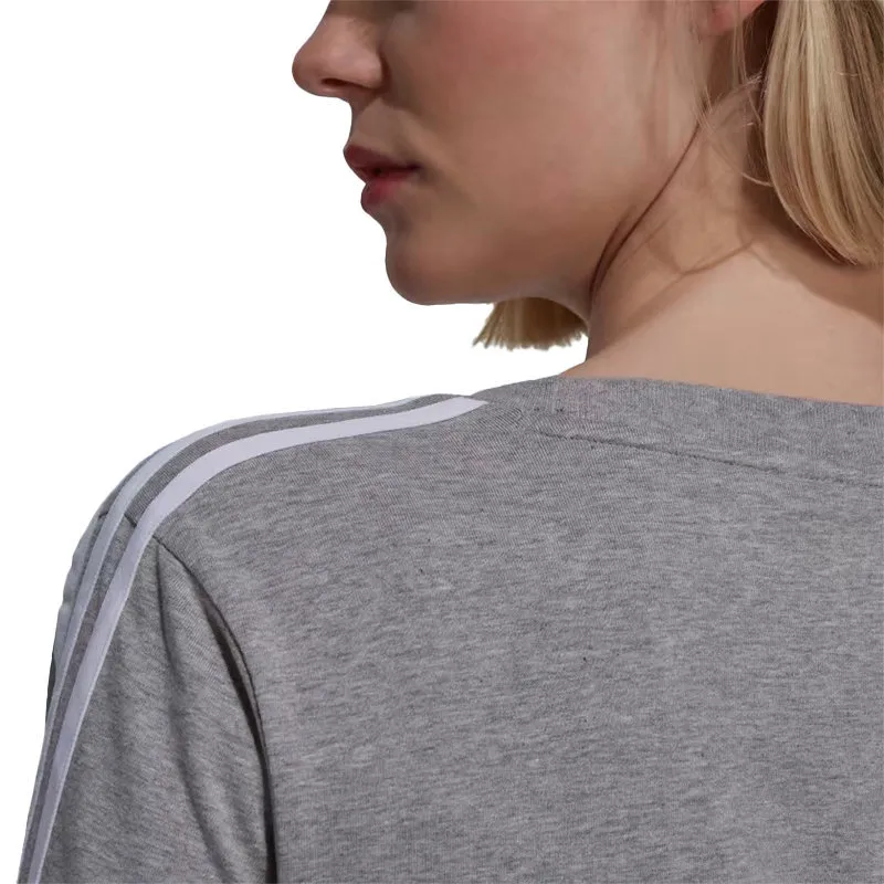 adidas h33570 women 3 stripes t shirt crew neck long sleeve tee2