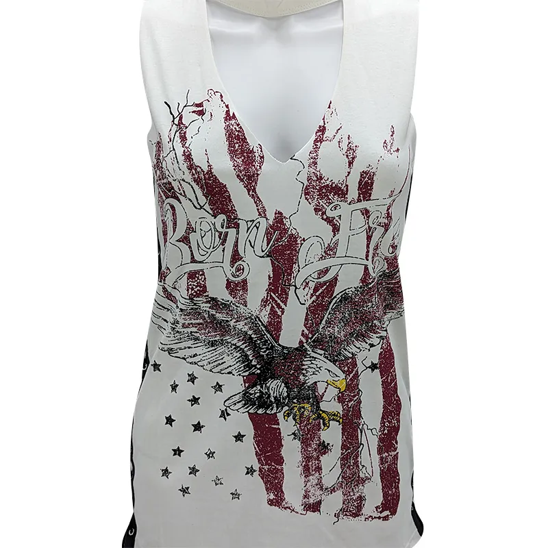 brave soul rock womens t shirts sleeveless casual lace up cream2
