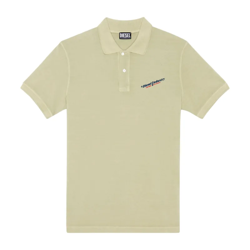 Diesel T smith Mens Polo Shirt Short Sleeve Casual Golf Tee Beige Top Brand Outlet UK