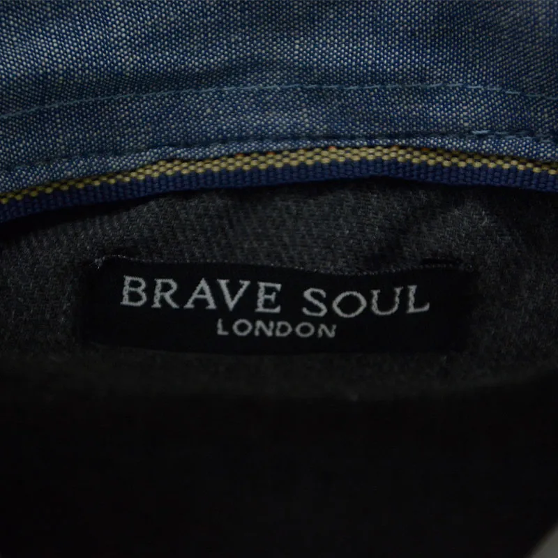 brave soul mens flannel shirts brushed woven party top denim marl2