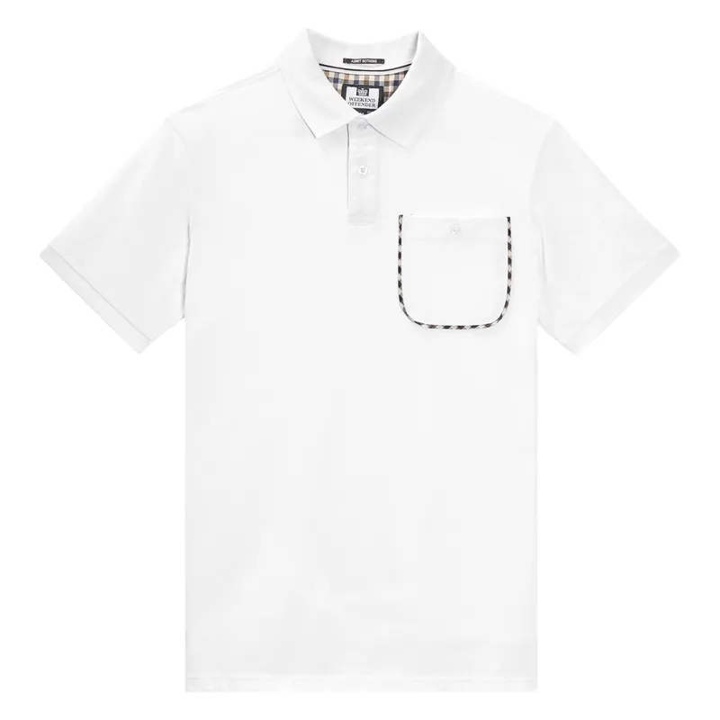 weekend offender spence mens polo shirts white2