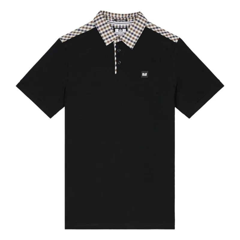 weekend offender costa mens polo shirts black2