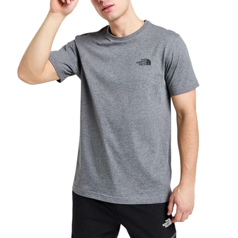 the north face t-shirt mens t shirt grey2