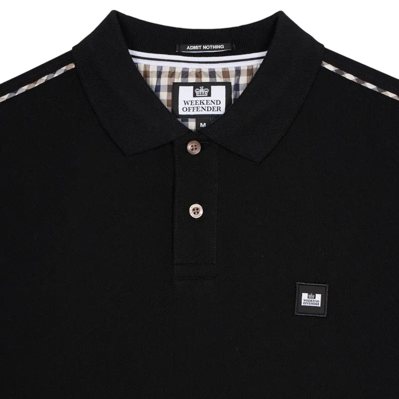 weekend offender mens sakai polo shirts black2