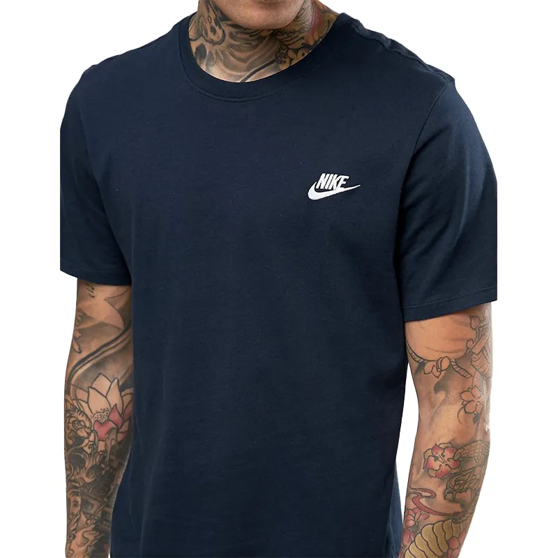 nike mens logo t shirts crew neck short sleeve sports jersey navy2
