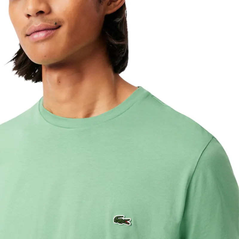 lacoste th6709 mens t shirts liamone green2