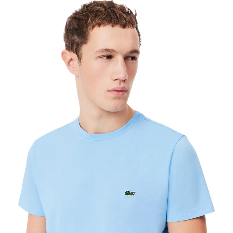 lacoste th6709 mens t shirts pale blue2