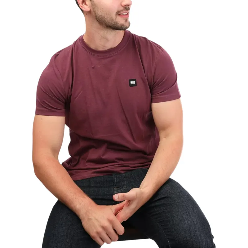 weekend offender mens t shirts plain cotton tops brown2