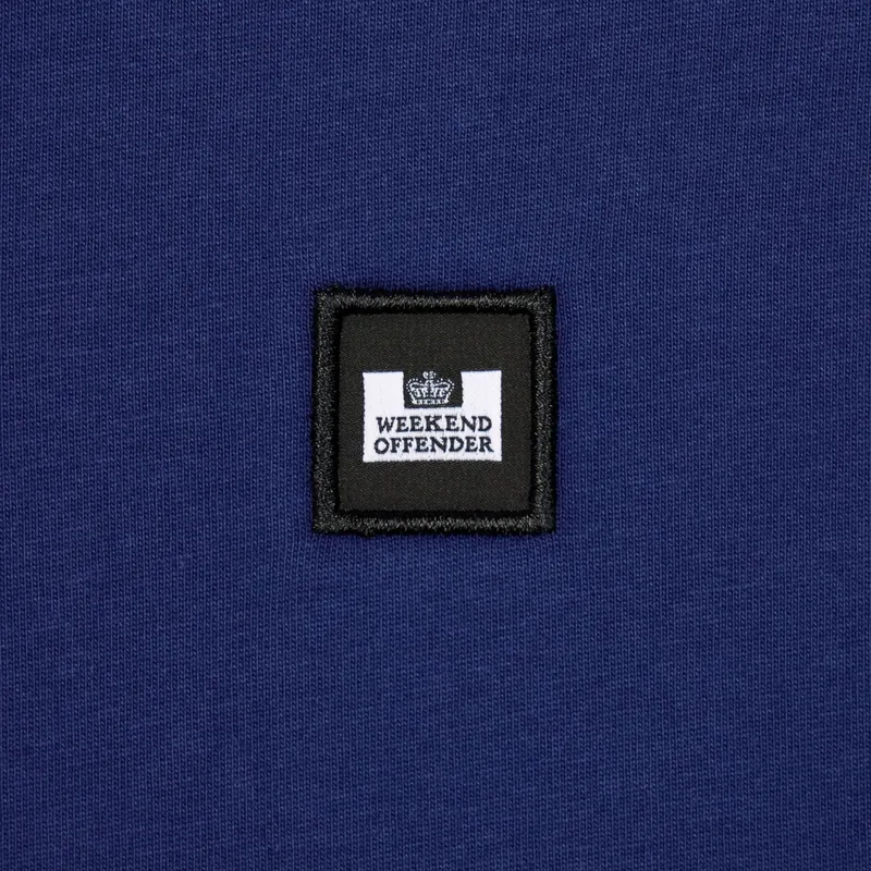 weekend offender mens t shirts plain cotton tops bright navy2