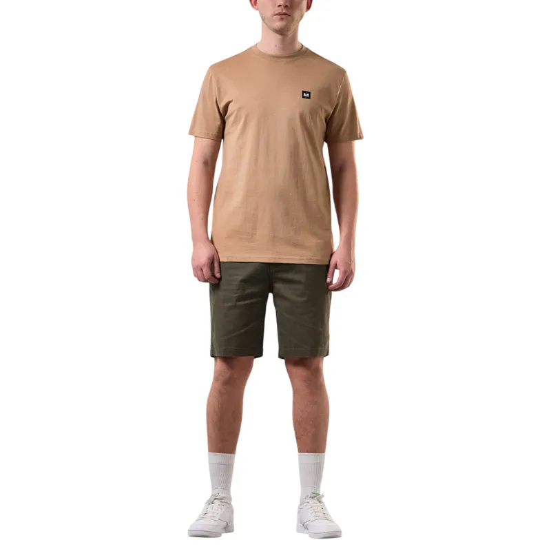 weekend offender mens t shirts plain cotton tops beige2