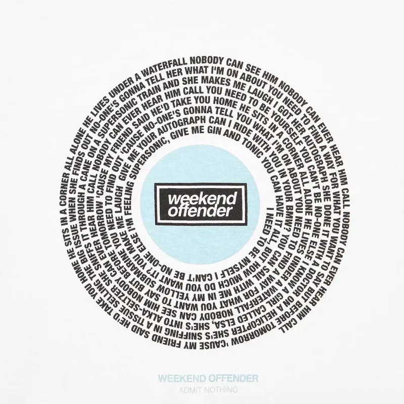 weekend offender supersonic graphic mens t shirts crew neck white2