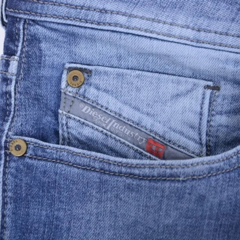 Diesel Sleenker 0860a Mens Denim Jeans Stretch Slim Blue - Top Brand Outlet  UK