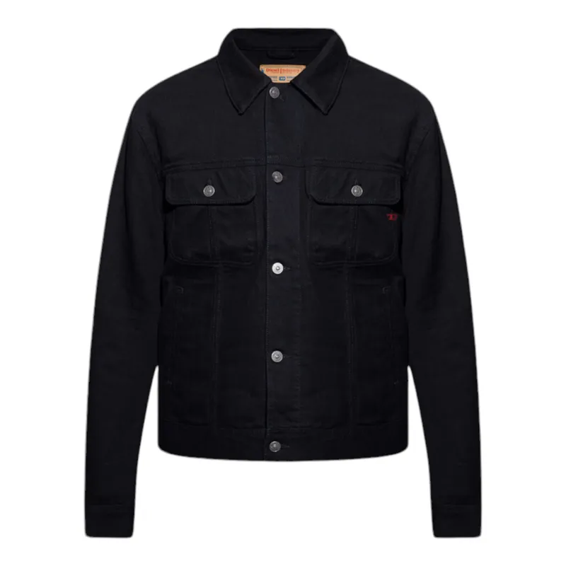 diesel d-bercy 09b86 mens denim jacket padded trucker2