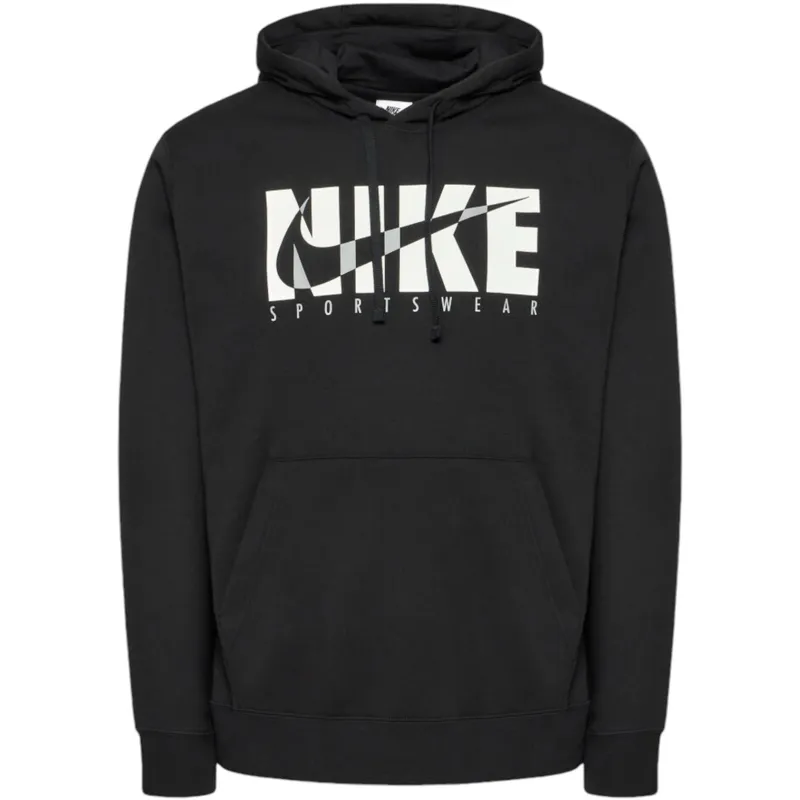 nike mens full tracksuits sweat black hoodie jogger2