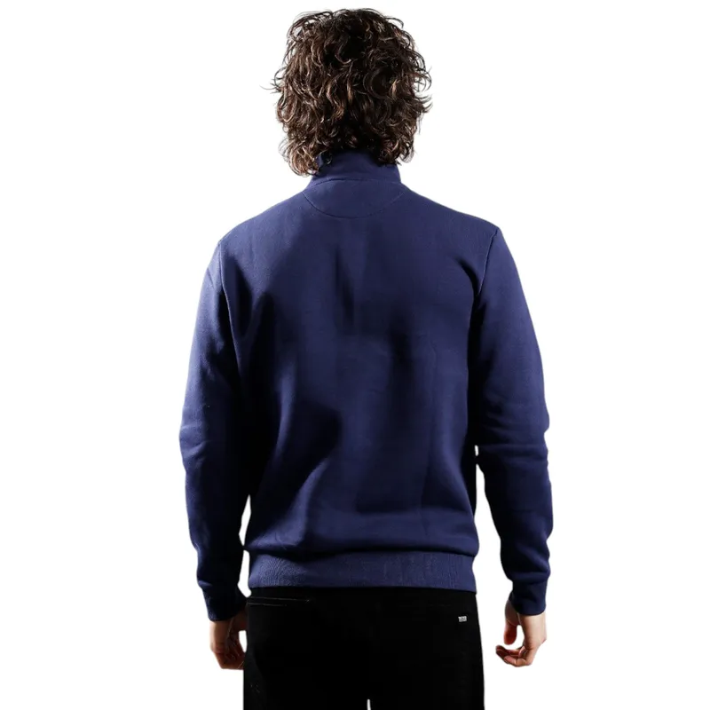 lyle & scott ml2022v loopback half zip mens jumper bright navy2