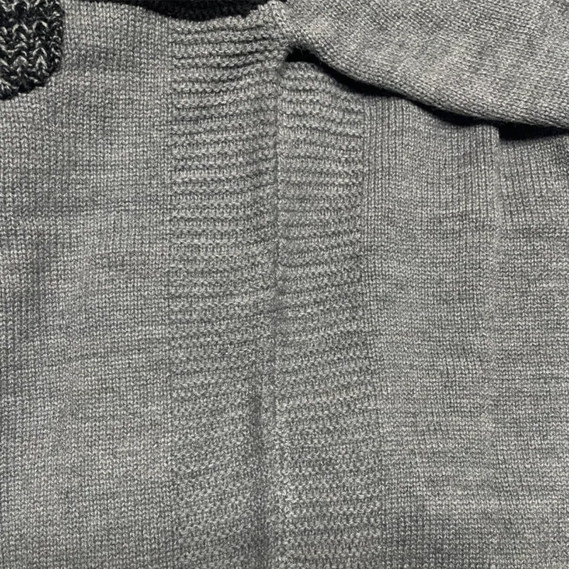 mens crew neck jumpers funnel long sleeve regular fit2