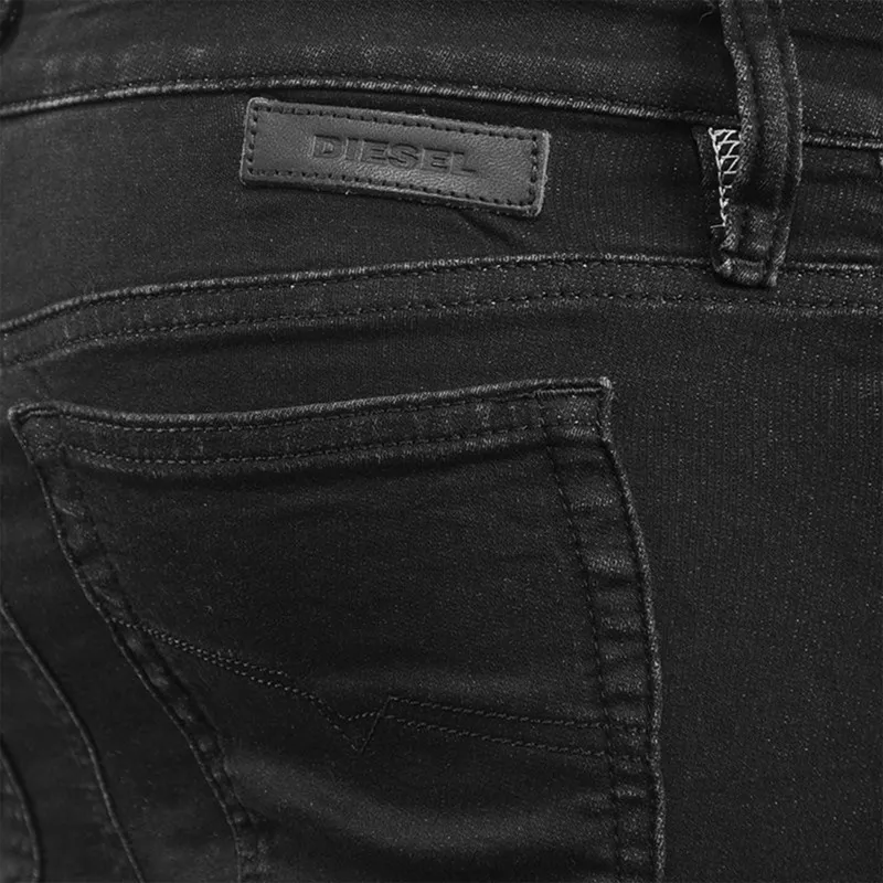 diesel skinzee ne 0684l womens denim jeans sweat black pants2