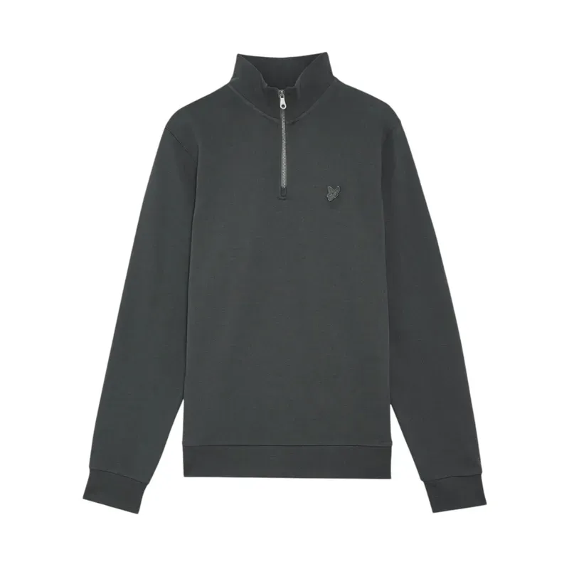 lyle & scott ml2022ton tonal eagle half zip mens gunmetal2