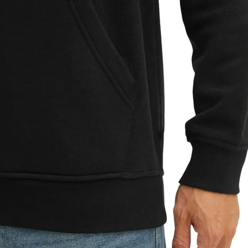 aleko mens hoodies long sleeve casual top pullover jumper black2
