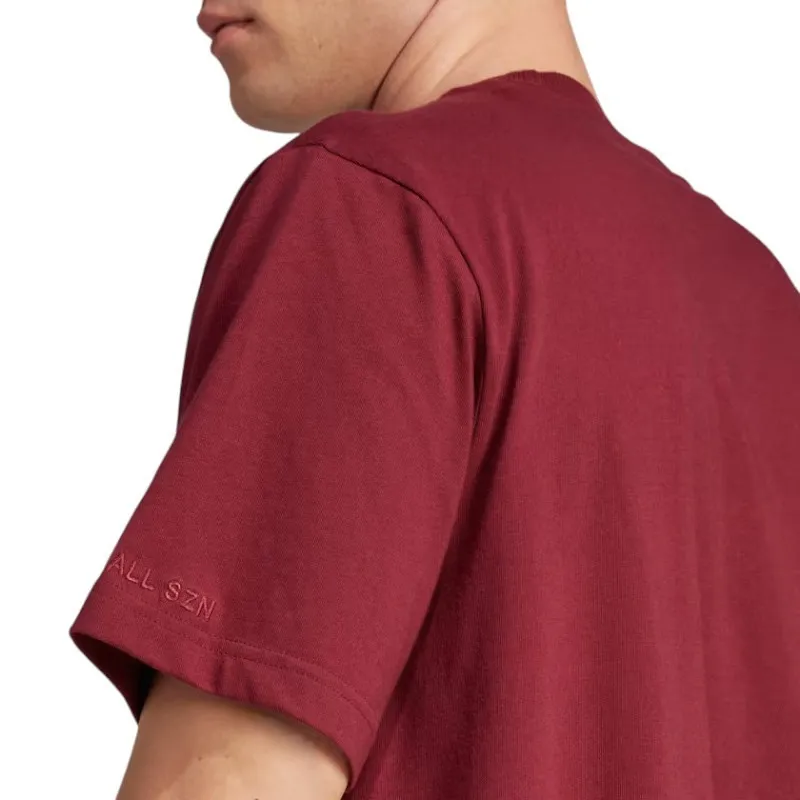 adidas ic9793 mens crew neck t shirt all season tee maroon2