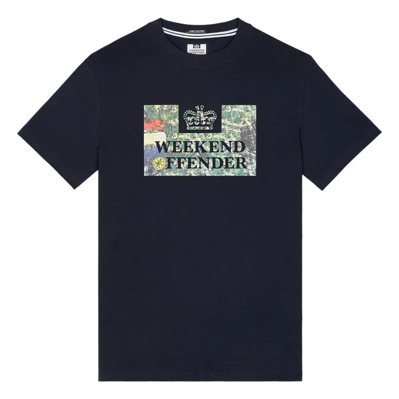 weekend offender bad man graphic mens t shirts regular fit navy2