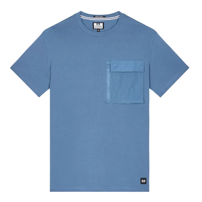 weekend offender takaji mens t shirts crew neck baltic blue2