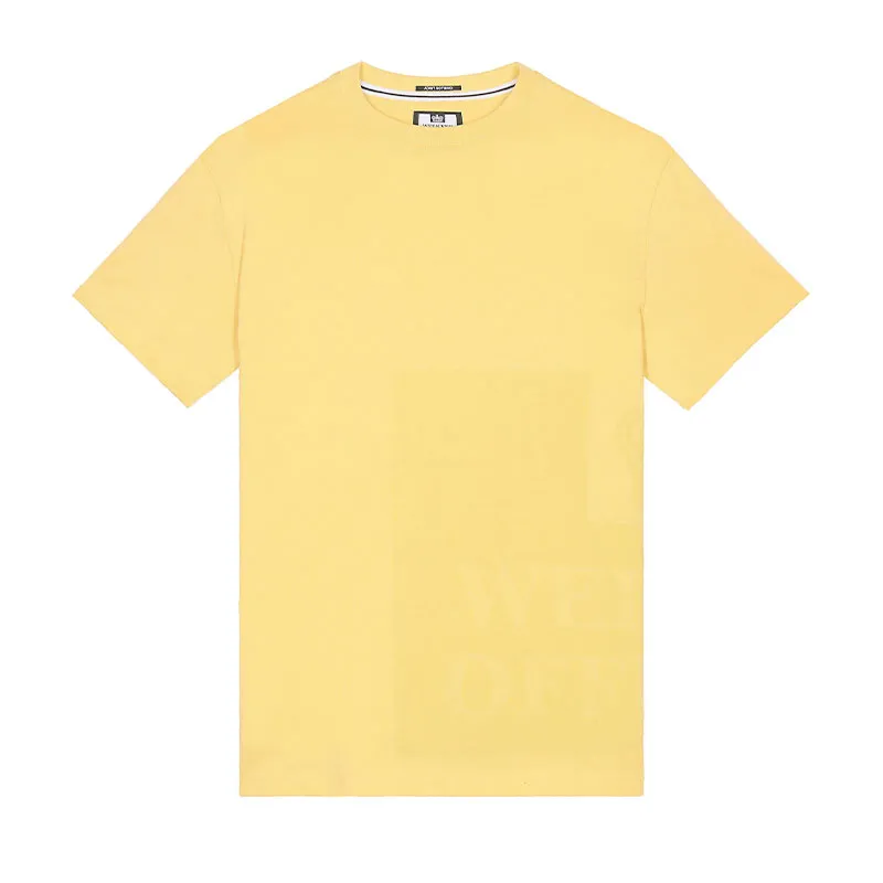 mens weekend offender t shirt ryan summer tee yellow2