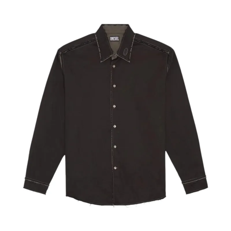 diesel s-weezer mens shirts long sleeve button up top2