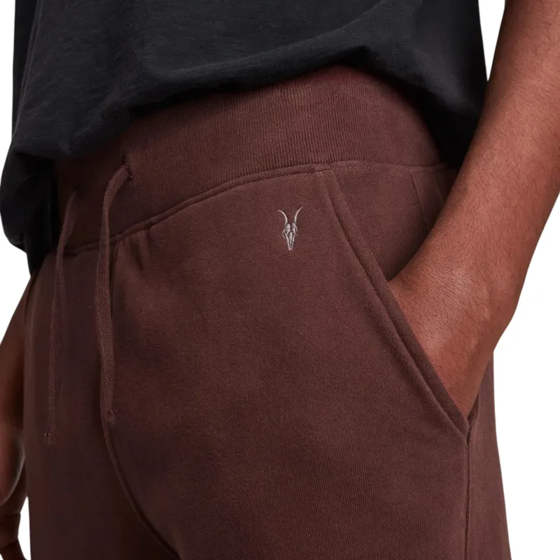 all saints raven mens slim fit sweatpants maroon2