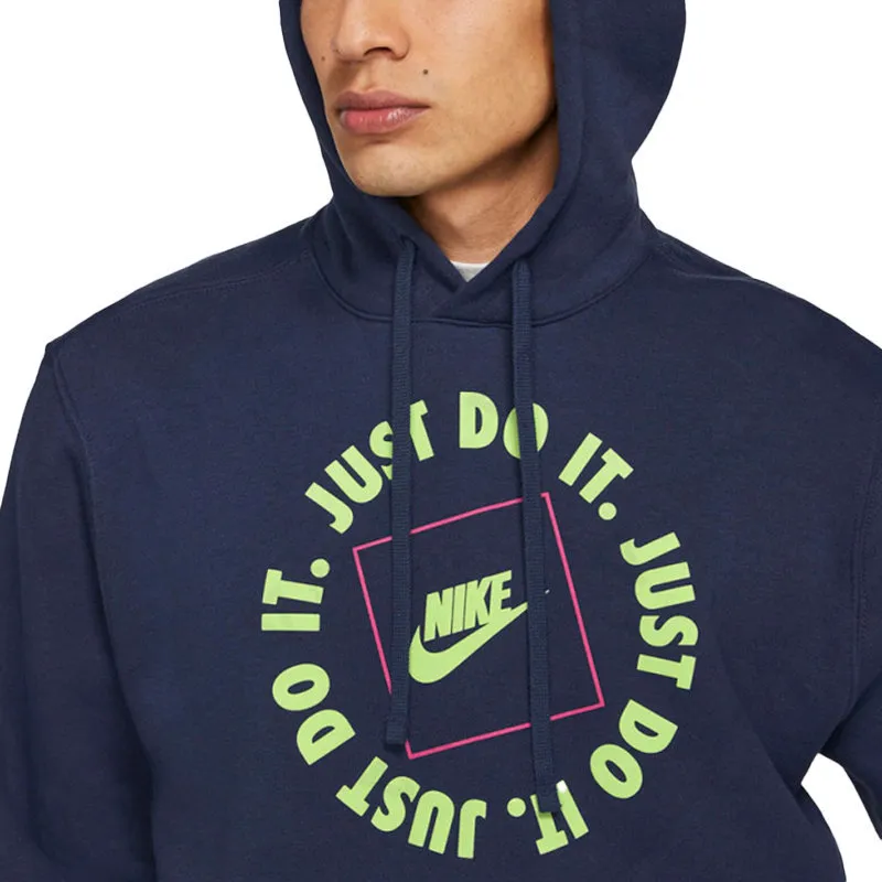 nike mens fleece hoodie navy2