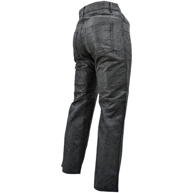 diesel p marden 0cfak means leather jeans genuine denim2